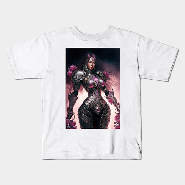 KPoP Goddess Battlemage Kids T-Shirt by TortillaChief